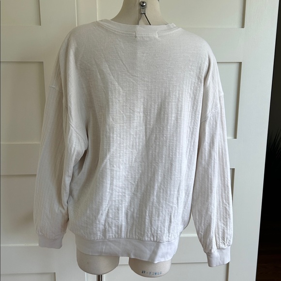 Apiece Apart Cream Crew Neck sweatshirt - Picture 4 of 7